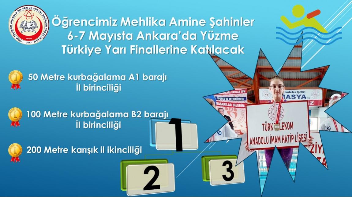 Mehika Amine Şahinler Türkiye Yüzme Yarı Finallerinde 