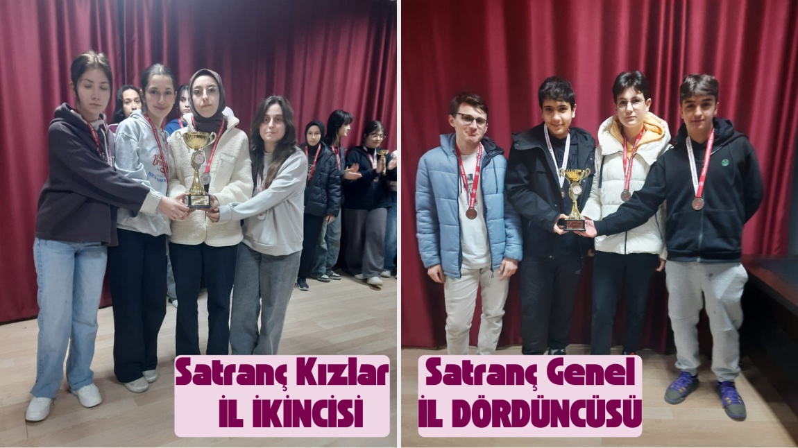 Satranç Gençler Kızlar İl İkincisi, Gençler Genel İl Dördüncüsüyüz. 